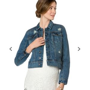 A pea in the pod Jean Jacket - size small